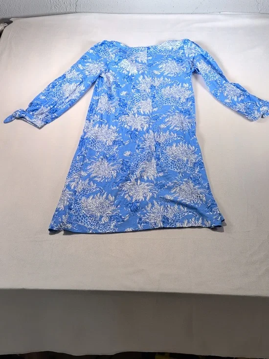 Lilly Pulitzer Cath Dress in Boca Blue Croc & Lock It Size XXS NWOT - Picture 8 of 8